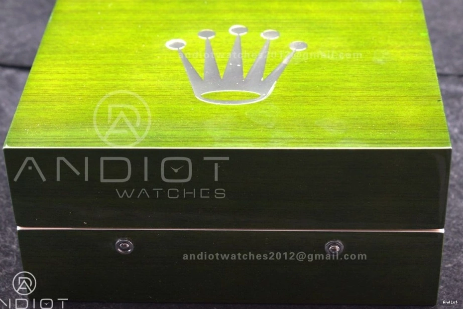 Box Wood End Rolex Top 1027 TimelessDesign Green 0815